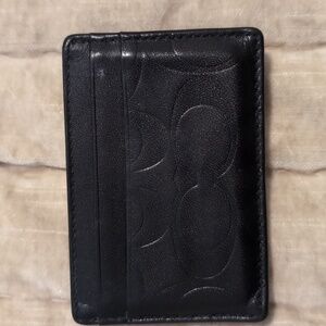 Men's money clip wallet coach